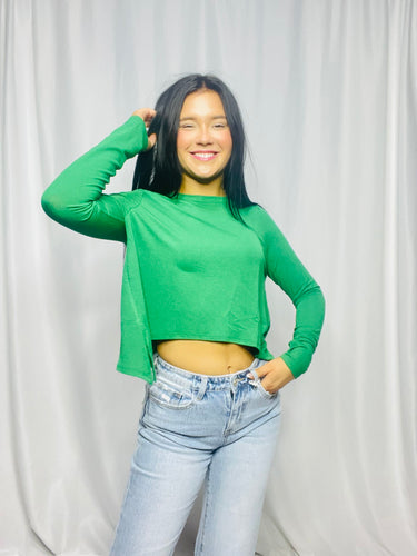 Long Sleeve Cropped Basic