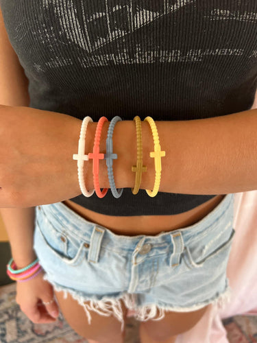 Cross Silicone Bracelets