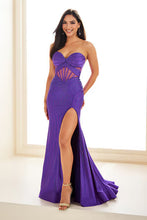 Purple Haze Dress W mesh Cut Out