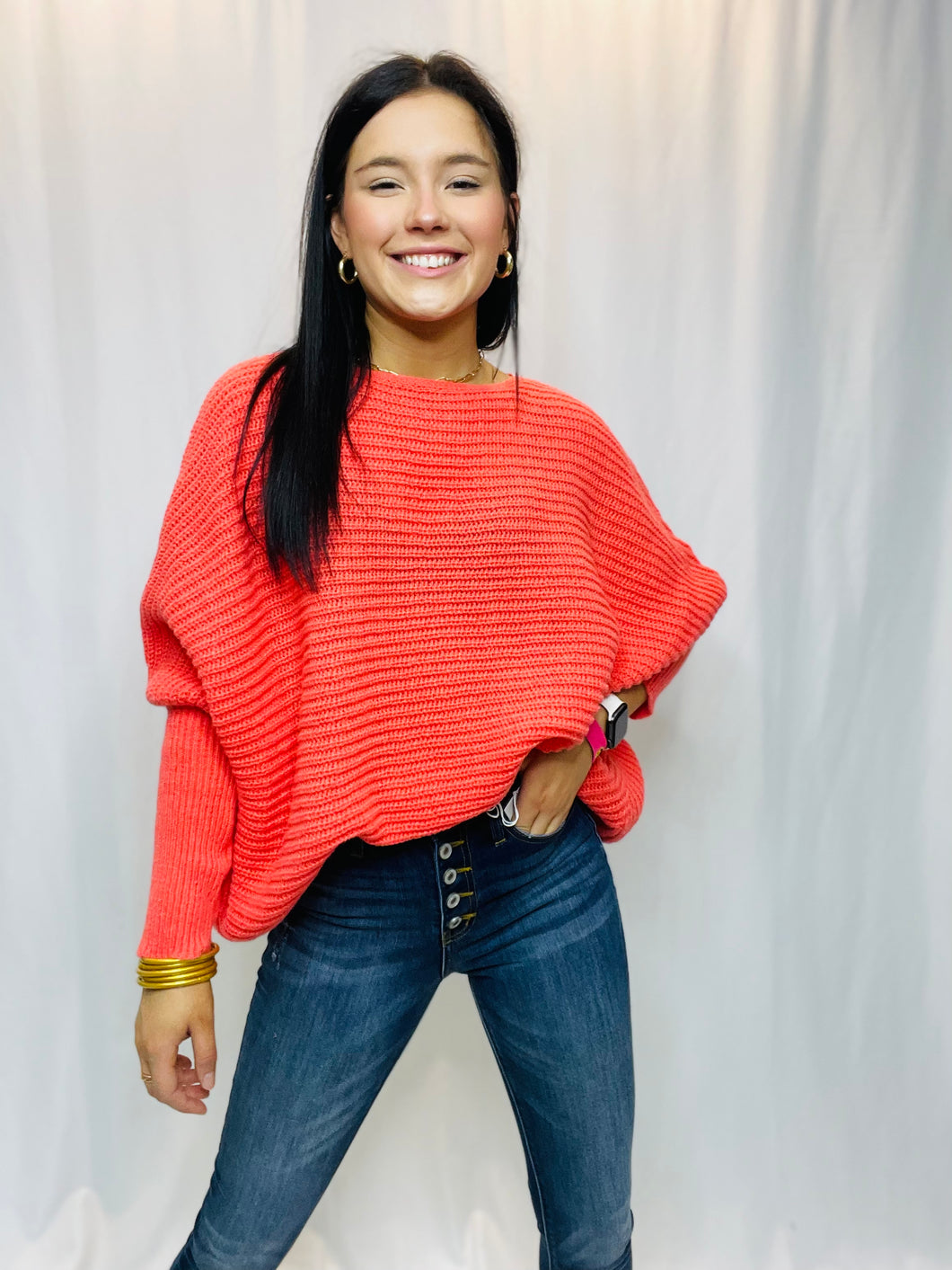 Color Me Coral Sweater