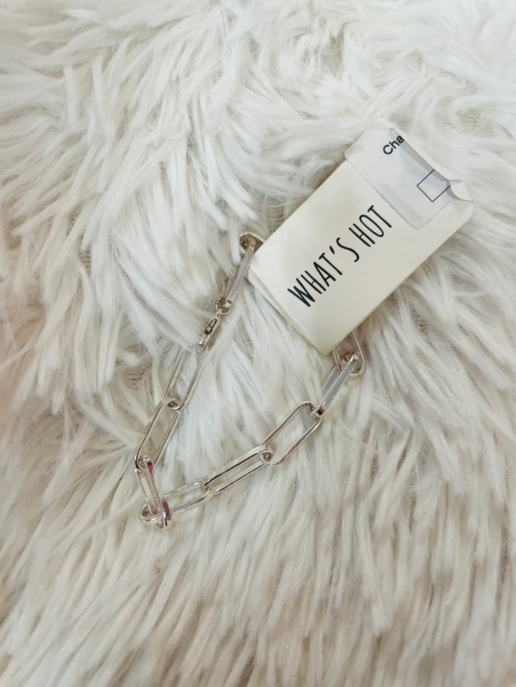 Silver Chain Link Bracelet