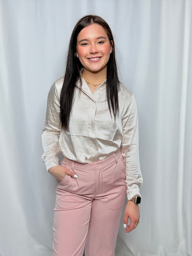 Ballet Slipper Button Down