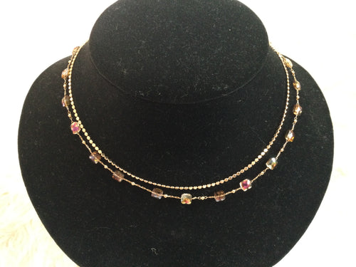 Layered Beaded Gold Chain
