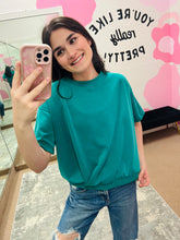 Teal Butter Top