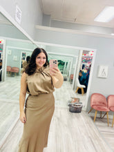 Mocha Mock Neck Dress