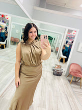 Mocha Mock Neck Dress