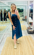 Dark Tencel Denim Maxi Dress