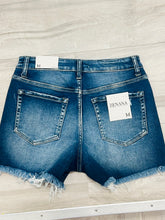 High Rise Fray Hem Shorts