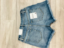 High Rise Fray Hem Shorts