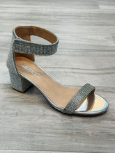 Victoria Silver Rhinestone Heel