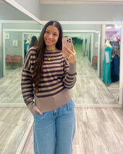 Striped Scoop Neck Sweater
