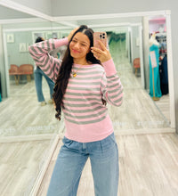 Striped Scoop Neck Sweater