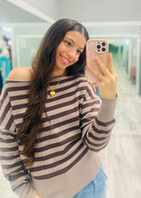 Striped Scoop Neck Sweater