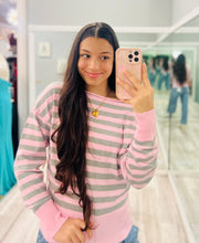 Striped Scoop Neck Sweater