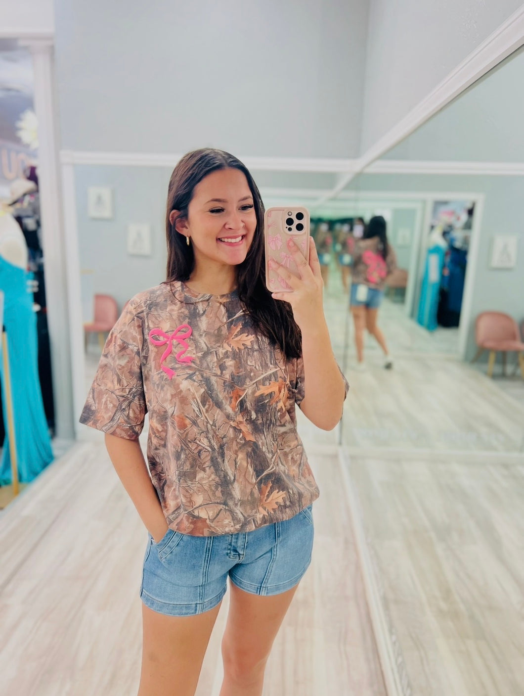 Camo Bow Tee