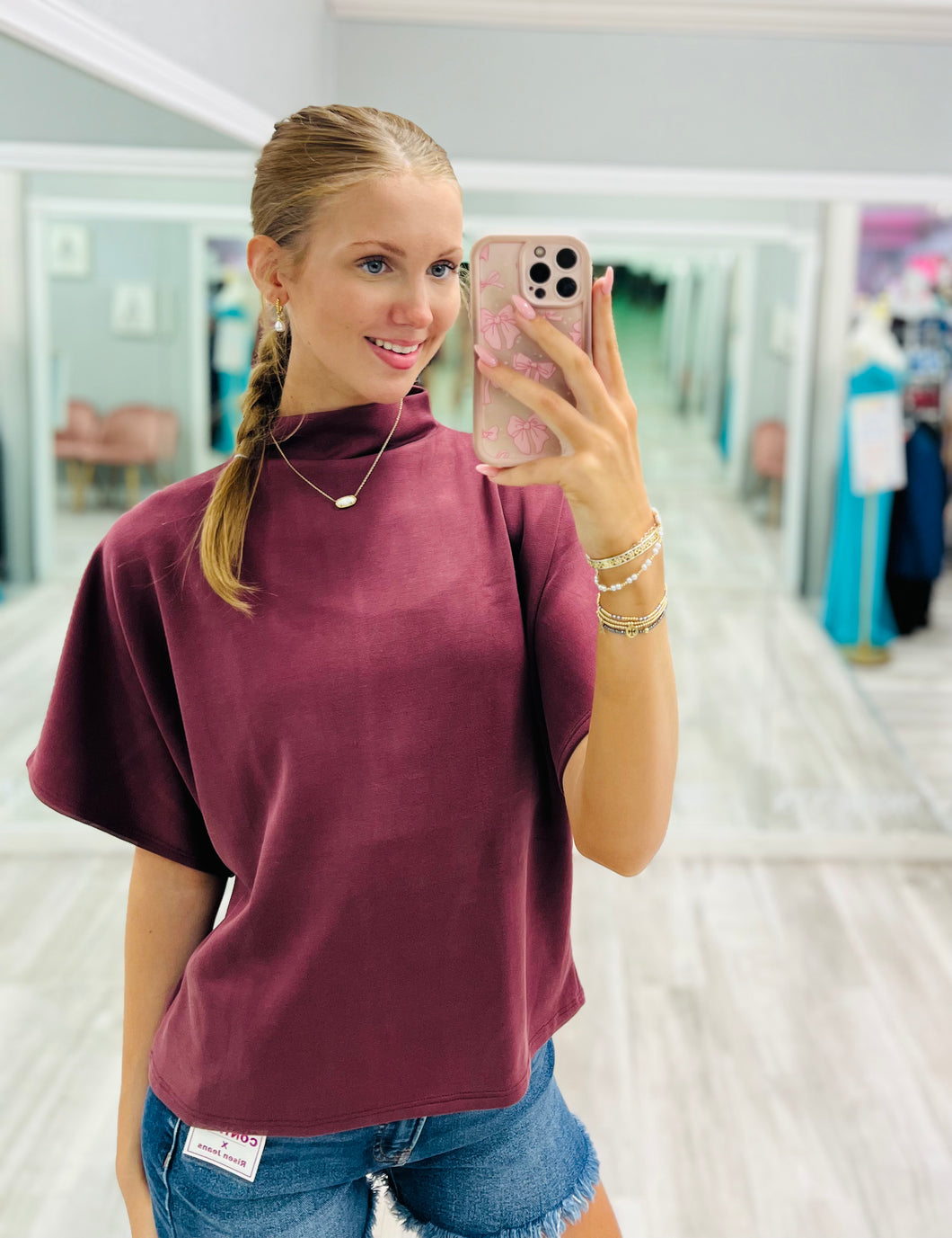 Scuba Soft Mock Neck