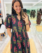 Fall Black Floral Maxi