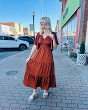 Rust Cut Out Maxi Dress