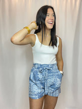 Blue bandana Shorts
