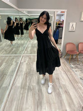 Black Linen Sun Dress