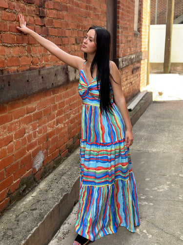 Colorful Wave Dress