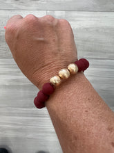 Clay and Gold Beaded Bracelets