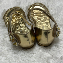 Nora Gold Rhinestone Flat Sandal