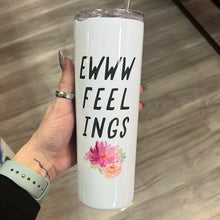 Skinny Tumblers w/ Handle & Metal Straw