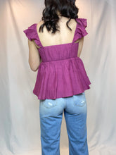 Ruffle Sleeve Babydoll Tank Top