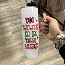 Skinny Tumblers w/ Handle & Metal Straw