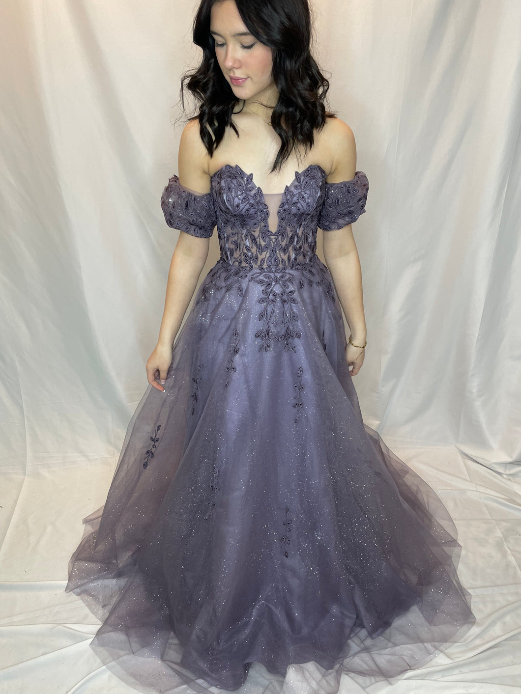 Dark purple floral dress Moments to Remember Dark purple floral dress Moments to Remember