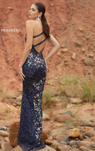 One Shoulder Floral Beaded Prom Dress
