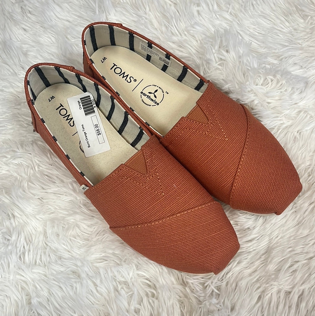 Orange toms shoes deals