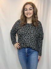 Leopard Waffle Knot Top