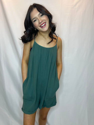 Sleeveless Pocket Romper