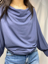 Slate On/Off Shoulder Blouse