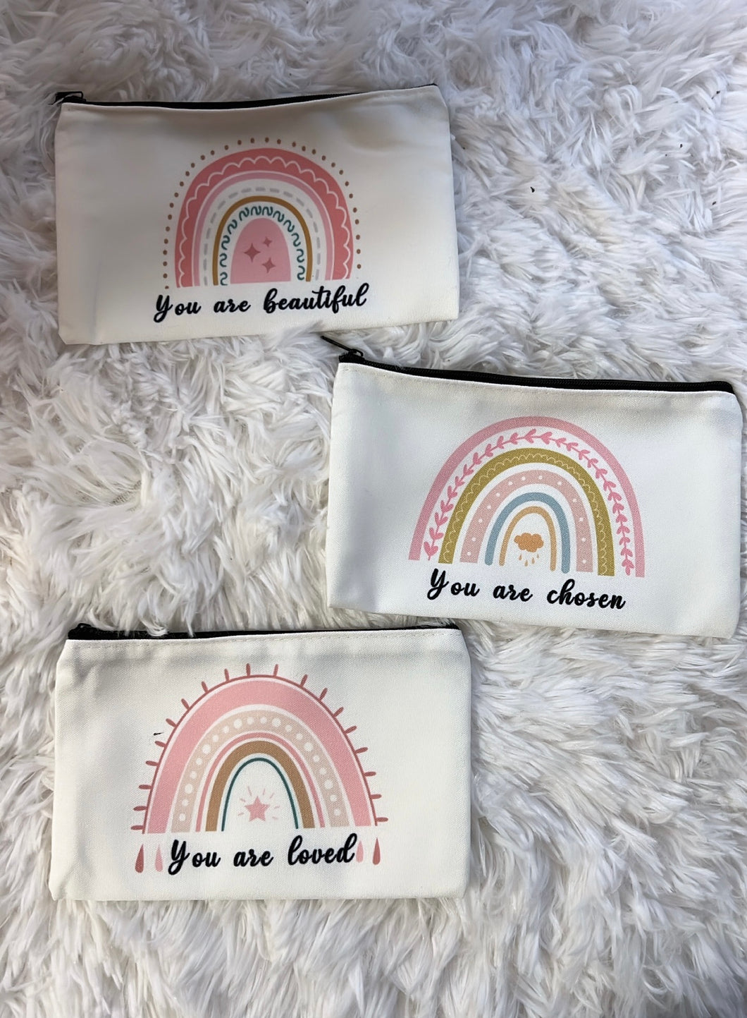 Rainbow Quote Zipper Bags