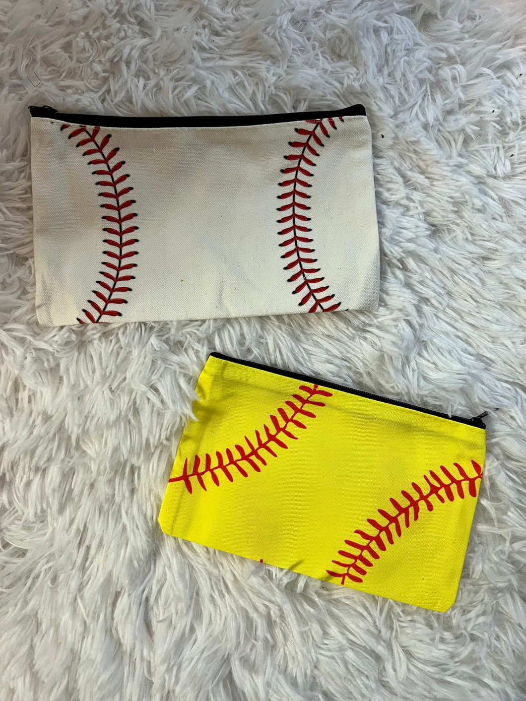 Baseball/Softball Zipper Pouch Bags
