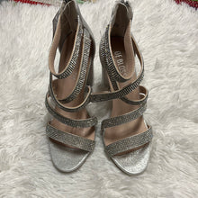 Cristy Criss Cross Silver Rhinestone Heel
