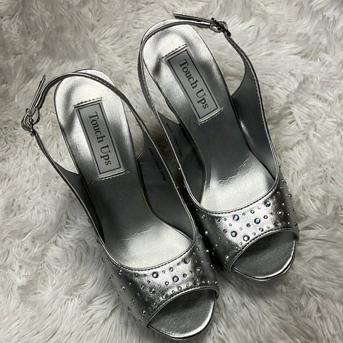 Brooke Metallic Silver Platform Heel