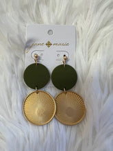 2 Circle Drop Earrings