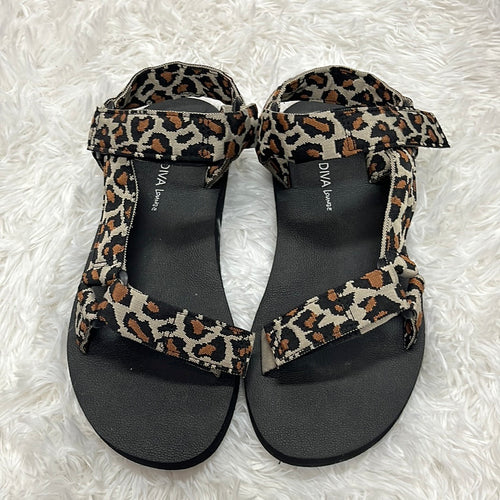 Leopard Strappy Sandals