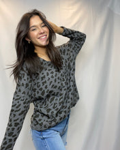 Leopard Waffle Knot Top
