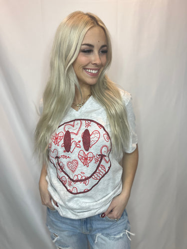 Smiley Face Valentines t shirt