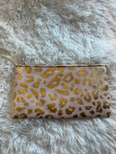 Leopard Foil Makeup Bags