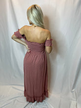 Dusty Rose Off shoulder dress