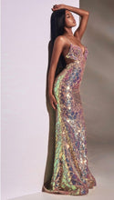 Opal Crocodile Sequin Dress