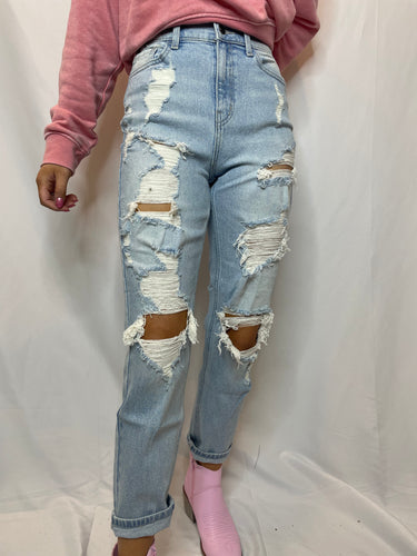 Cello High Rise Mom Jean