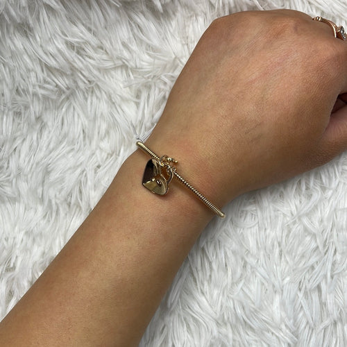 Locket cuff bracelet