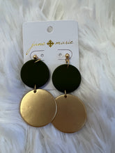 2 Circle Drop Earrings